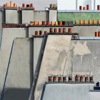 Roofs as abstract paintings by Michael Wolf